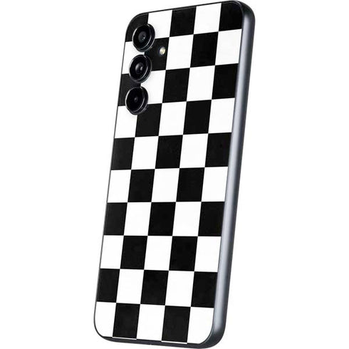 Black and White Checkered Galaxy A54 5G Skin